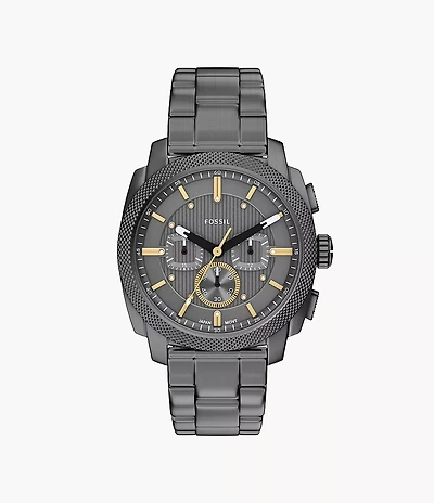 Machine Chronograph Smoke Stainless Steel Watch