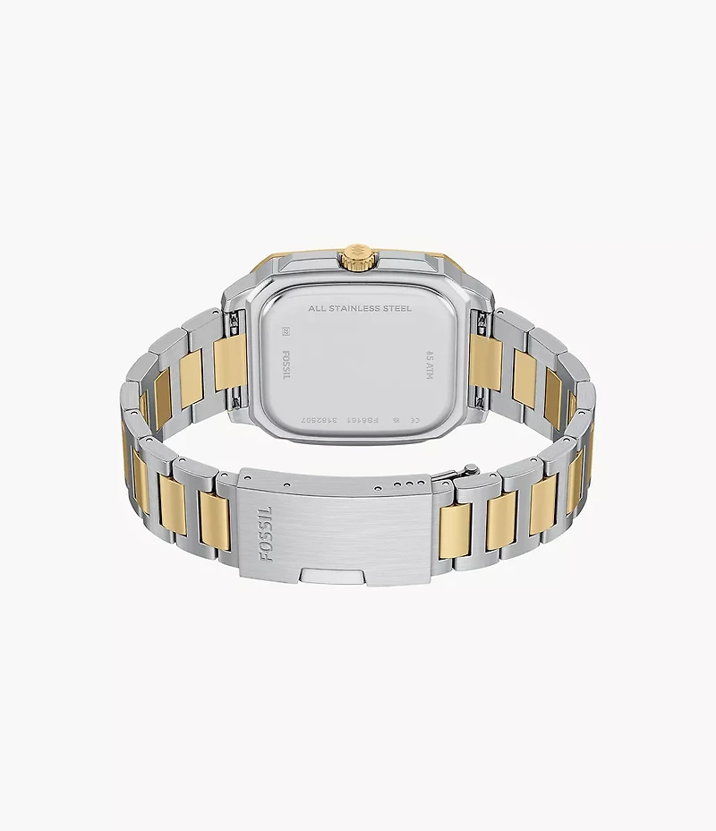 Crosby Three-Hand Date Two-Tone Stainless Steel Watch