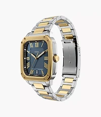 Crosby Three-Hand Date Two-Tone Stainless Steel Watch