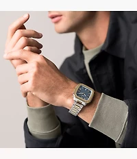 Crosby Three-Hand Date Two-Tone Stainless Steel Watch