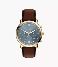 Neutra Chronograph Brown Leather Watch
