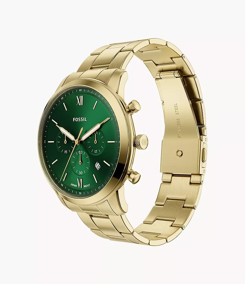 Neutra Chronograph Gold-Tone Stainless Steel Watch