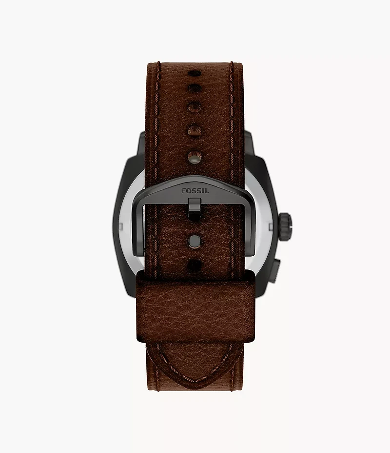 Machine Big Tic 41MM Brown Leather Watch