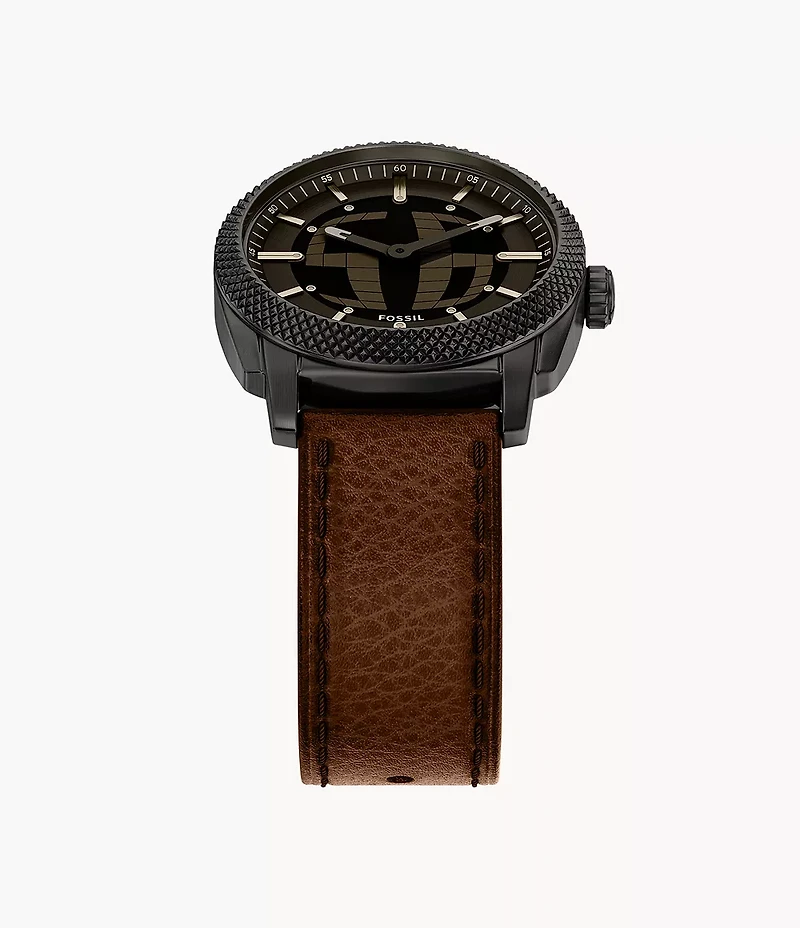 Machine Big Tic 41MM Brown Leather Watch