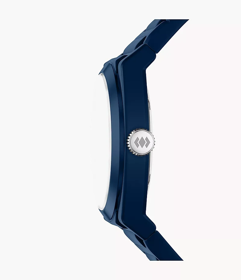 Everett Three-Hand Navy Silicone Watch