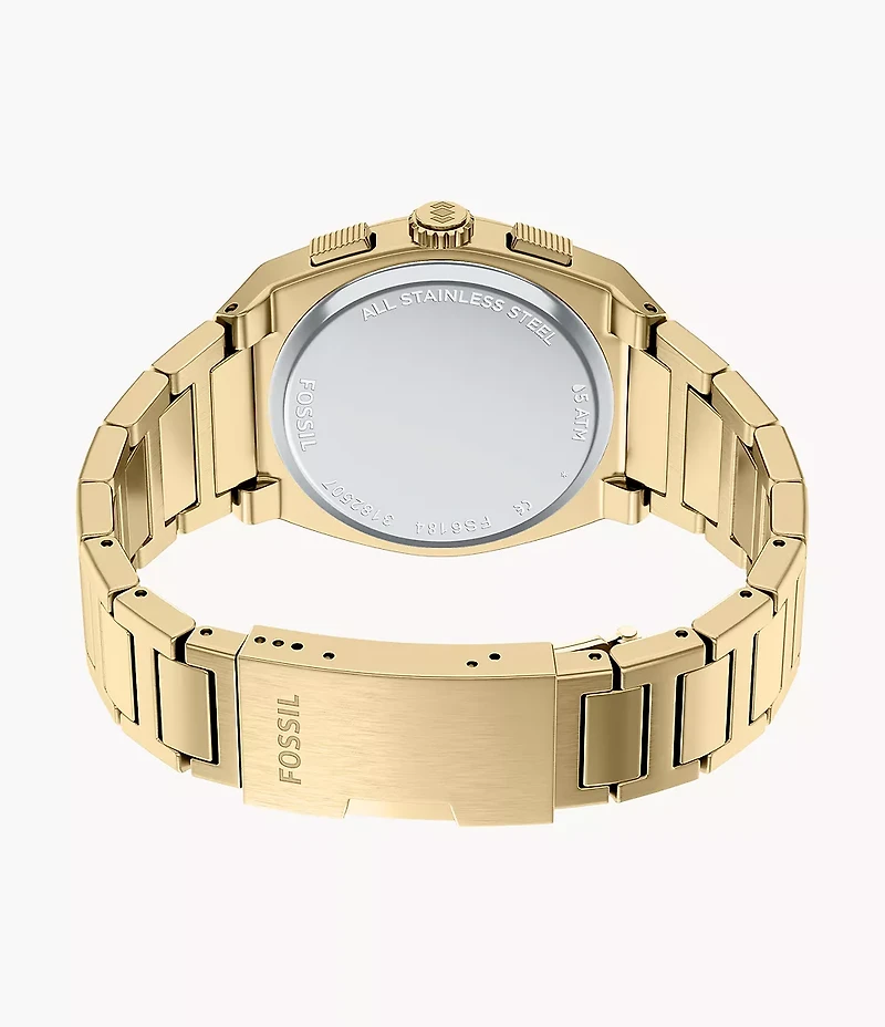 Everett 44mm Chronograph Gold-Tone Stainless Steel Watch