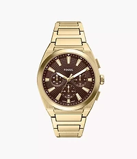 Everett 44mm Chronograph Gold-Tone Stainless Steel Watch