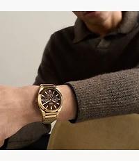 Everett 44mm Chronograph Gold-Tone Stainless Steel Watch