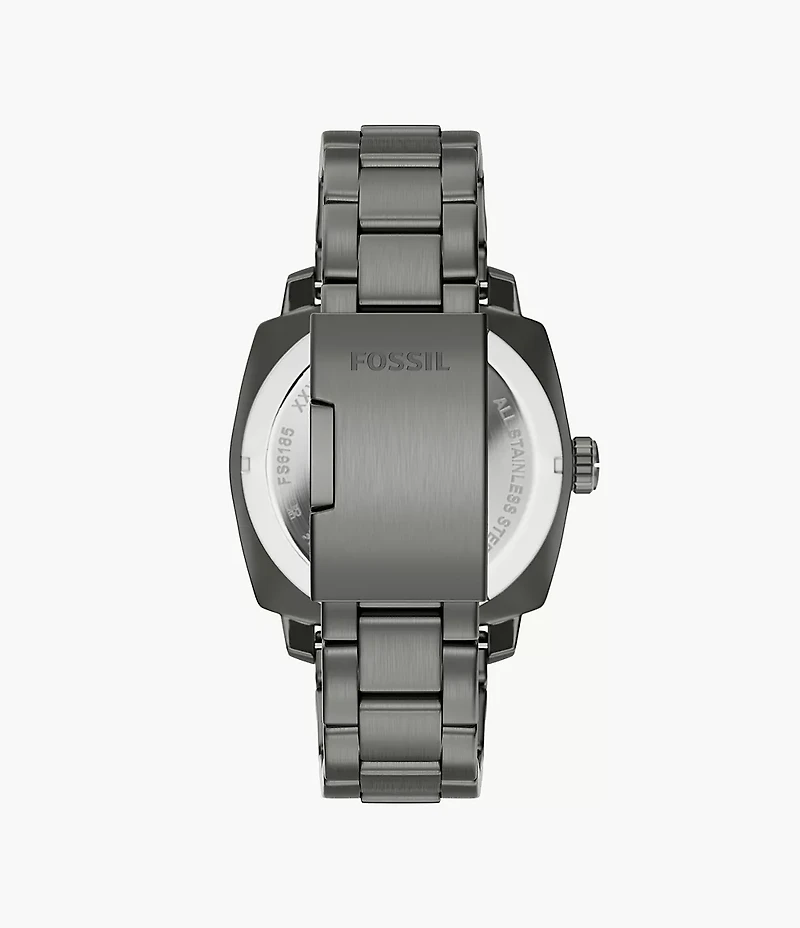 Machine 41mm Three-Hand Date Smoke Stainless Steel Watch