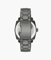 Machine 41mm Three-Hand Date Smoke Stainless Steel Watch