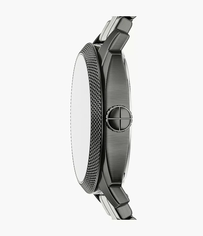 Machine 41mm Three-Hand Date Smoke Stainless Steel Watch