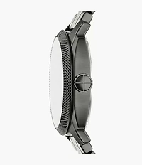 Machine 41mm Three-Hand Date Smoke Stainless Steel Watch