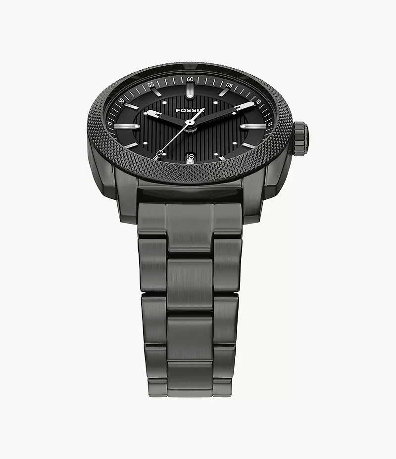 Machine 41mm Three-Hand Date Smoke Stainless Steel Watch
