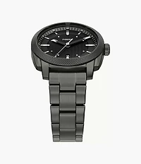 Machine 41mm Three-Hand Date Smoke Stainless Steel Watch