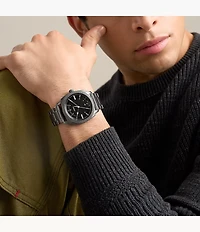 Machine 41mm Three-Hand Date Smoke Stainless Steel Watch