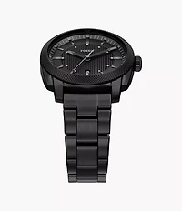 Machine 41mm Three-Hand Date Black Stainless Steel Watch