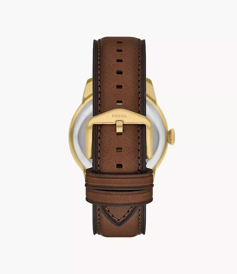 Townsman Big Tic 42mm Brown Leather Watch