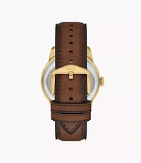 Townsman Big Tic 42mm Brown Leather Watch