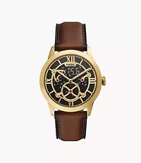 Townsman Big Tic 42mm Brown Leather Watch