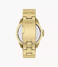 Garrett 44mm Multifunction Gold-Tone Stainless Steel Watch