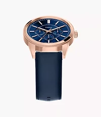 Pearson 42mm Multifunction Navy Leather Watch
