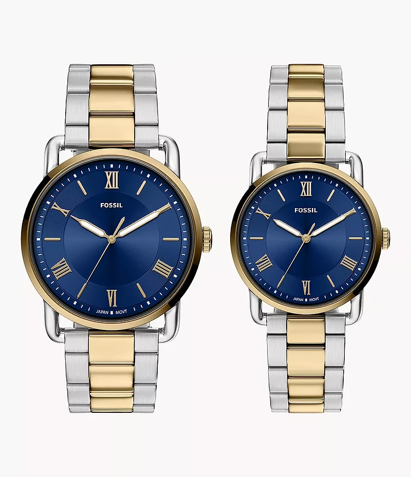 Copeland 42mm Three-Hand Two-Tone Stainless Steel Watch Set