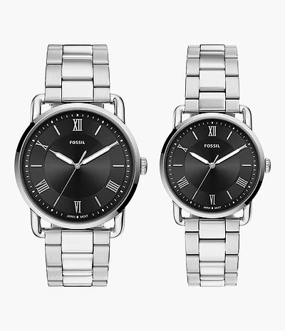 Copeland 42mm Three-Hand Stainless Steel Watch Set