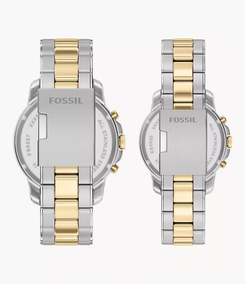 Grant 44mm Chronograph Two-Tone Stainless Steel Watch Set