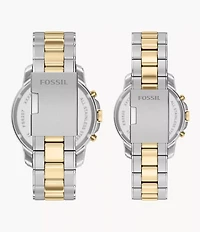 Grant 44mm Chronograph Two-Tone Stainless Steel Watch Set