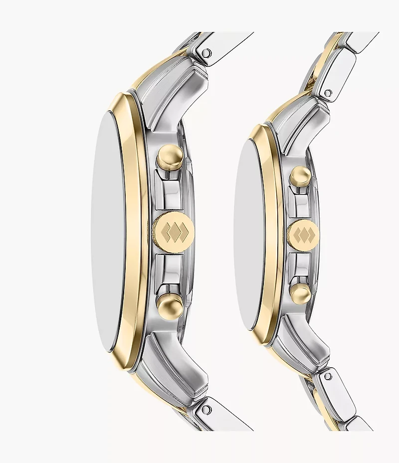Grant 44mm Chronograph Two-Tone Stainless Steel Watch Set