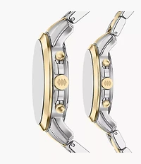 Grant 44mm Chronograph Two-Tone Stainless Steel Watch Set