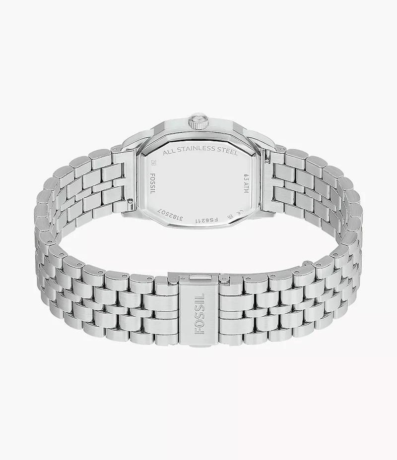 Harlow 33mm Three-Hand Stainless Steel Watch
