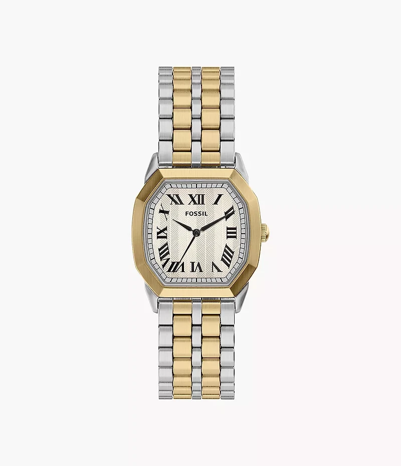 Harlow 33mm Three-Hand Two-Tone Stainless Steel Watch