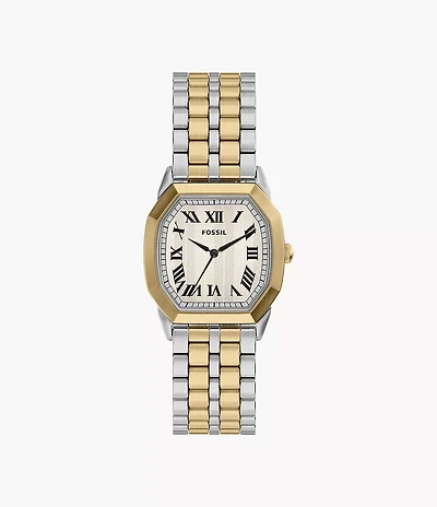 Harlow 33mm Three-Hand Two-Tone Stainless Steel Watch