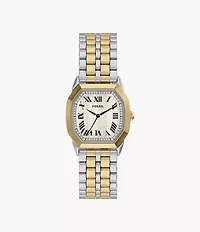Harlow 33mm Three-Hand Two-Tone Stainless Steel Watch
