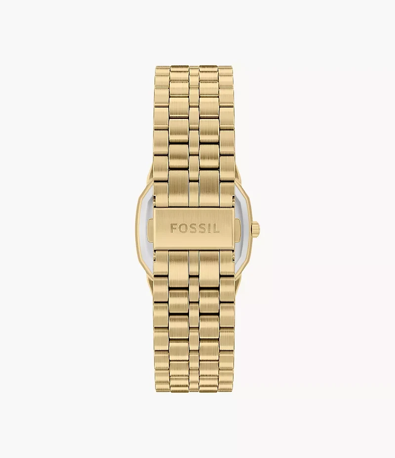 Harlow 33mm Three-Hand Gold-Tone Stainless Steel Watch