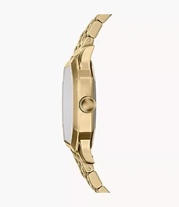Harlow 33mm Three-Hand Gold-Tone Stainless Steel Watch