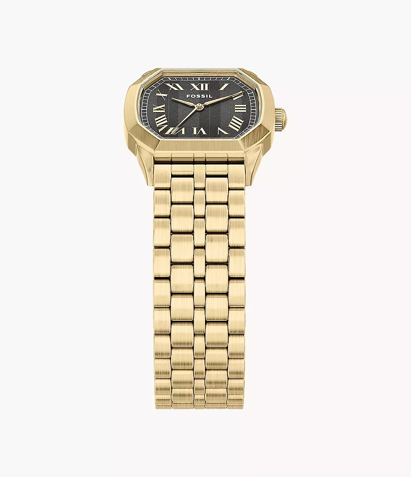 Harlow 33mm Three-Hand Gold-Tone Stainless Steel Watch