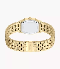 Harlow 33mm Three-Hand Gold-Tone Stainless Steel Watch