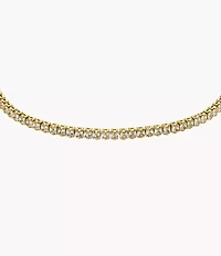 Ellis Pavé Glitz Gold-Tone Brass Tennis Chain Bracelet