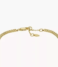 Ellis Pavé Glitz Gold-Tone Brass Tennis Chain Bracelet
