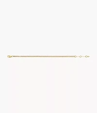Ellis Pavé Glitz Gold-Tone Brass Tennis Chain Bracelet