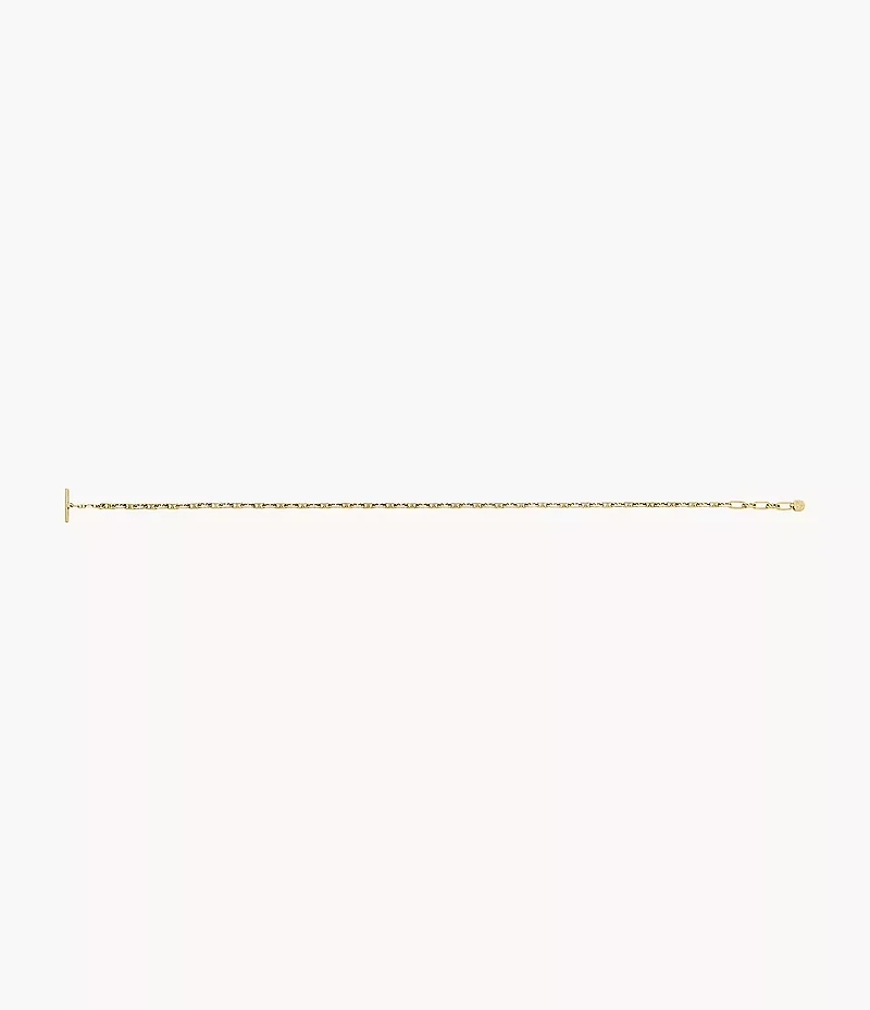 Heritage D-Link Gold-Tone Brass Chain Bracelet