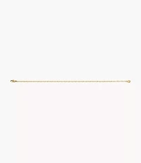 Heritage D-Link Gold-Tone Brass Chain Anklet