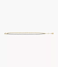 Heritage D-Link Glitz Two-Tone Stainless Steel Tennis Bracelet