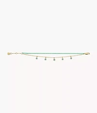 Sutton Evil Eye Brass Multi-Strand Bracelet