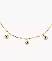 Sutton Evil Eye Brass Chain Anklet