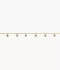 Sutton Evil Eye Brass Chain Anklet