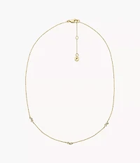 Ellis Toi Et Moi Gold-Tone Brass Station Necklace
