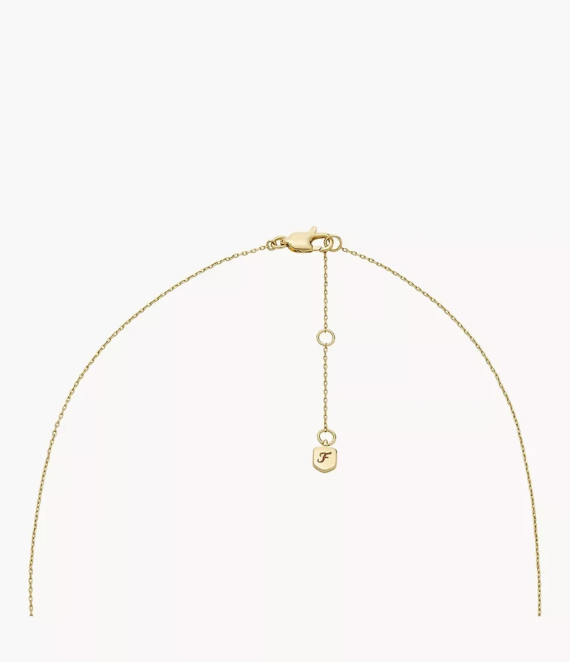 Ellis Toi Et Moi Gold-Tone Brass Station Necklace